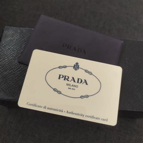 prada lux fake vs real|authenticity card prada.